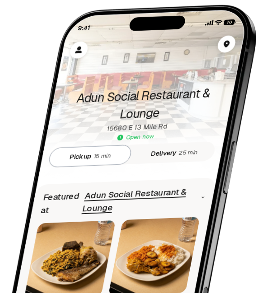 Adun Social Restaurant & Lounge app preview