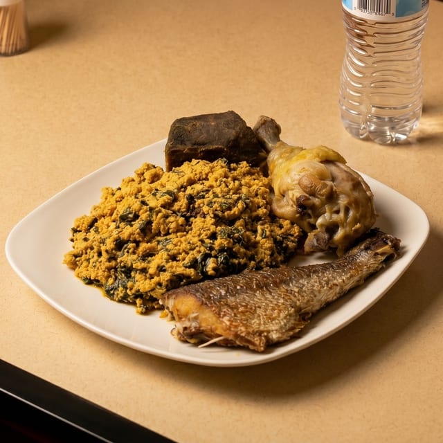 Egusi with Meats.