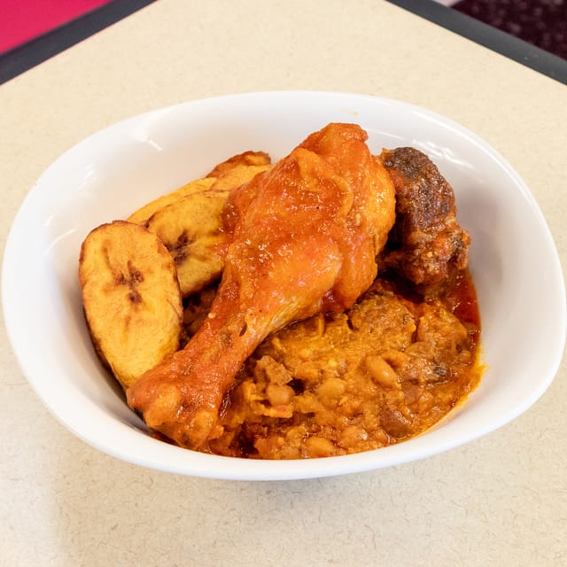 Beans with Plantain.